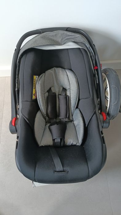 Wózek bebetto holland 3w1 uniwersalny szary w kropki