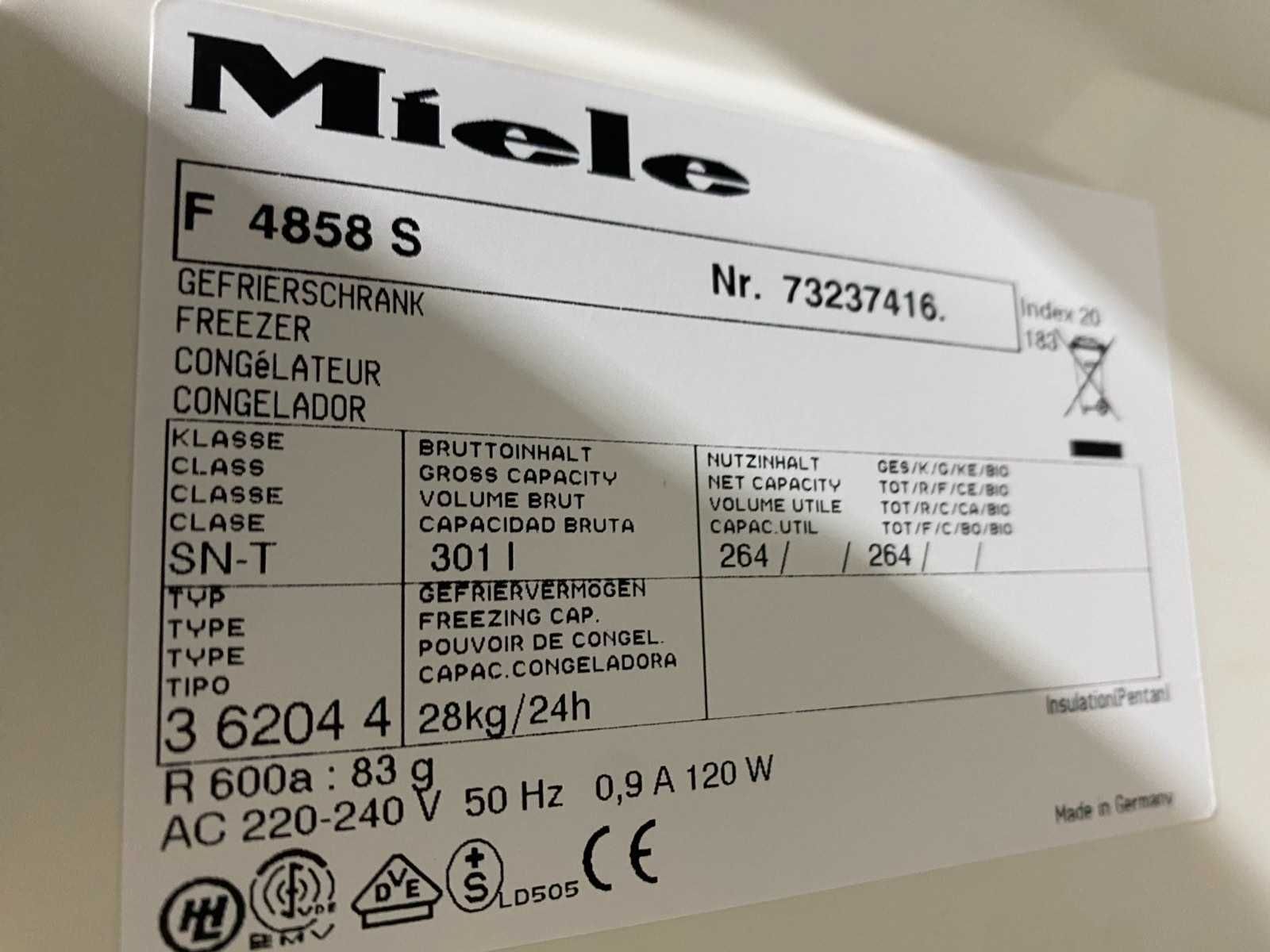Комплект холодильник окремостоячий з  морозилкою Miele K8851SD-F4858S