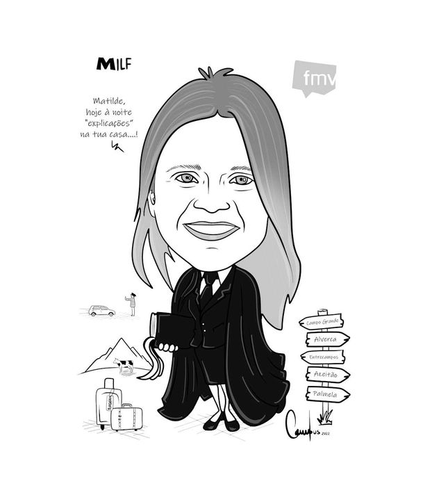 Caricatura de finalista