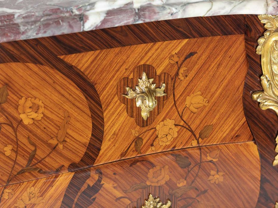 Cómoda Pau santo Mármore Luís XV Mathieu Criaerd, Século XVIII