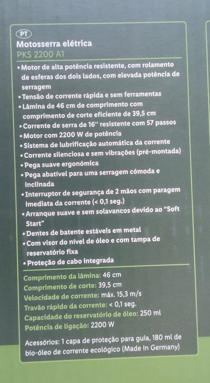 Motoserra Parkside 2200W