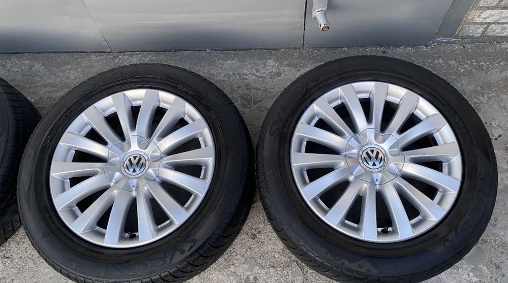 Диски з гумою 235 55 17 tigar 24рік диски 5х112 vw