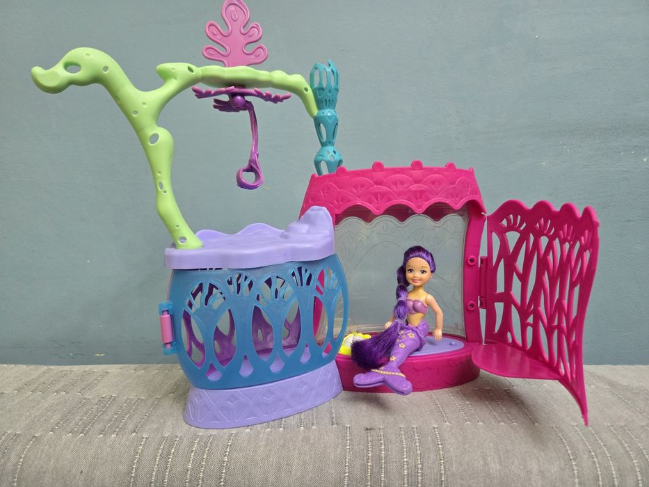 Кукольный домик, карета, игрушечная мебель для барби лошадки