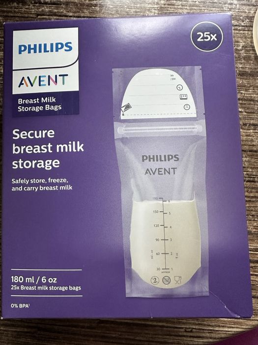 Пакети для зберігання грудного молока Philips Avent
