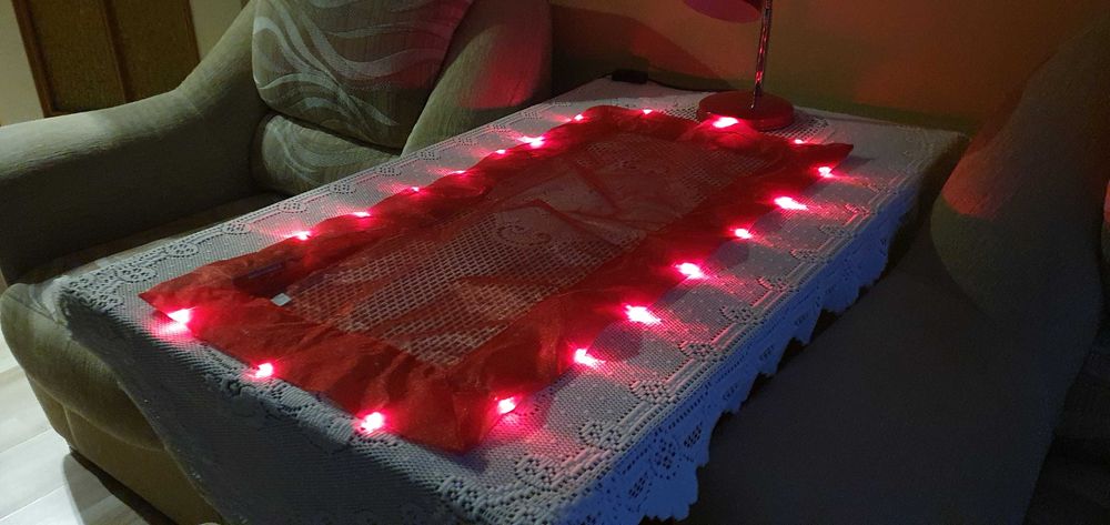 Obrus na stół LED świecący Nowy świąteczny dekoracyjny we dwoje