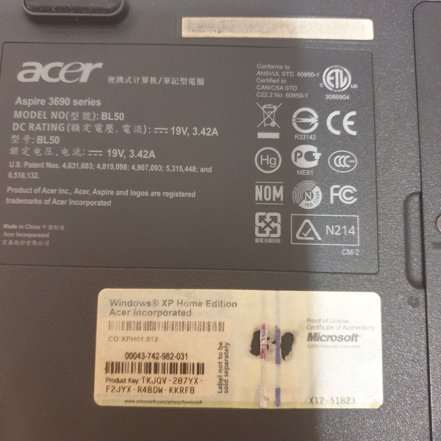 Laptop Acer 15cali części