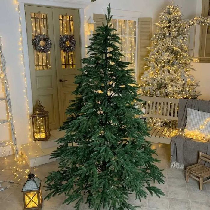 Штучна ялинка «Альпійська» 1.8м Ялинка ПВХ, Новорічна ялинка, Різдвяна