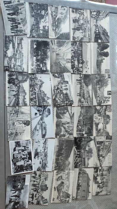 Lote 182 Reproduções de postais Franceses antigos