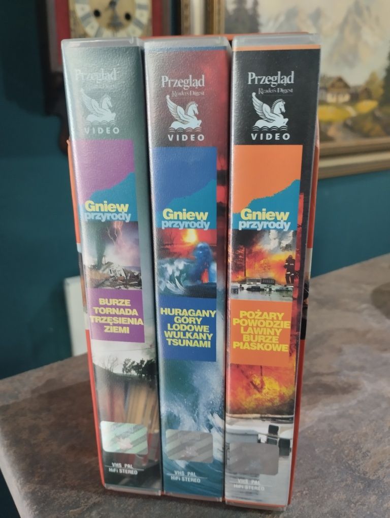Gniew przyrody karty VHS 3szt.