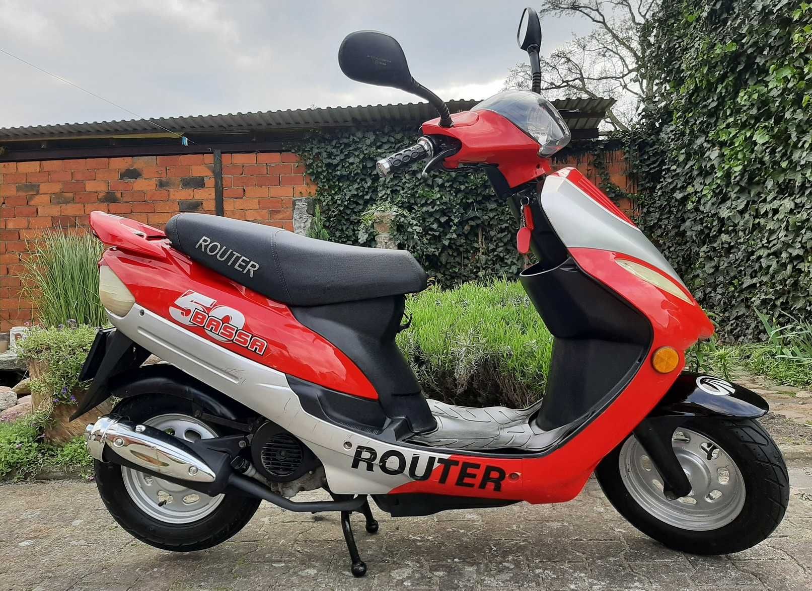 Zadbany skuter Romet Router Bassa 50 4t 2015r 1wł 15389km 70km/h