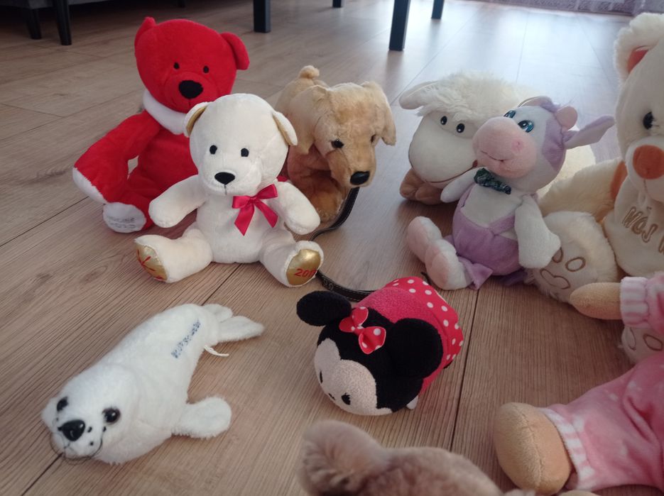 Zestaw dużych i średnich pluszaków. Duże maskotki  ze sklepu Smyk