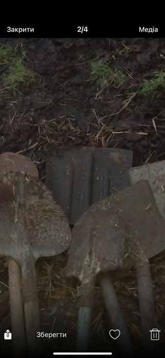 Продам лопати, різний інвентар
