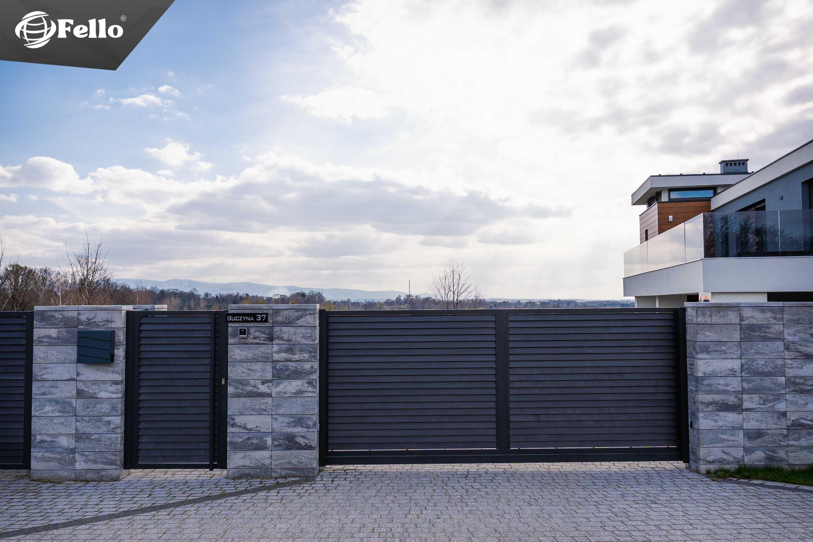 Ogrodzenie płot furtka bramka wejście drzwi aluminium RAL na wymiar