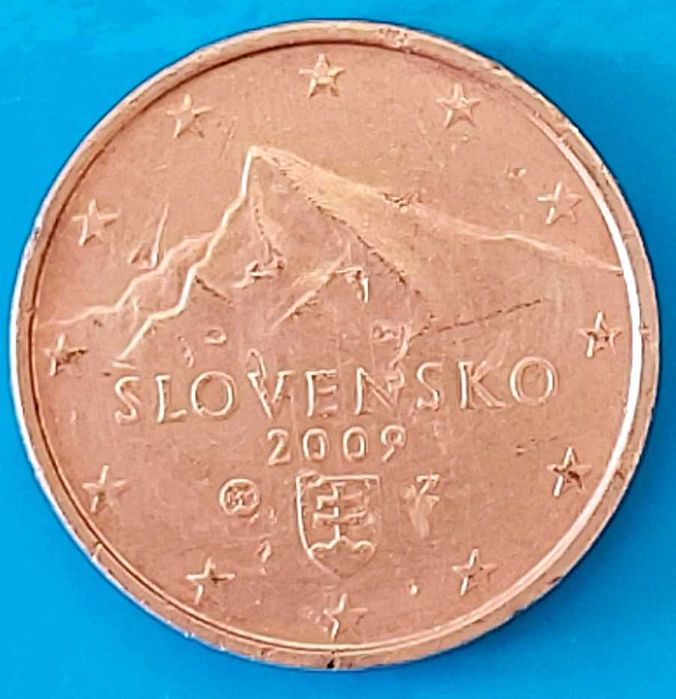 2 cêntimos de 2009 da Eslováquia