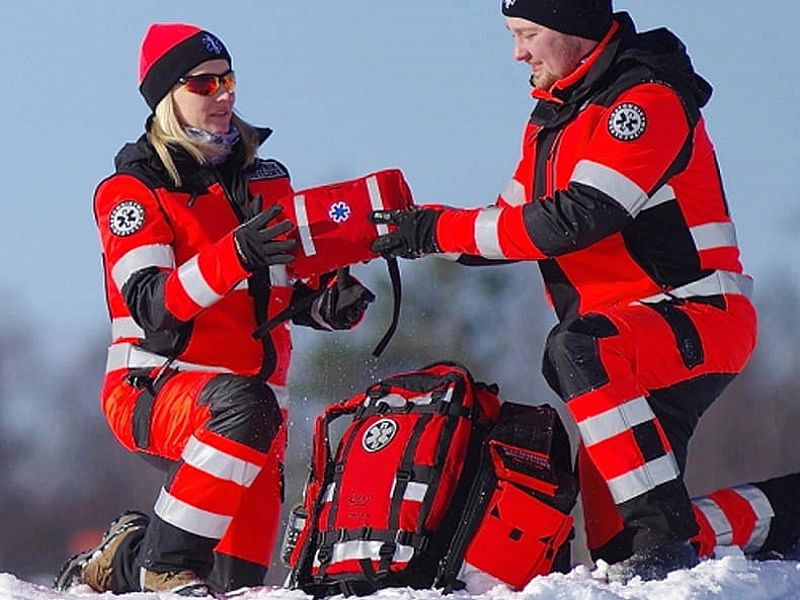 Apteczka osobista AOD Cordura NorthWind odblaskowa - czarna