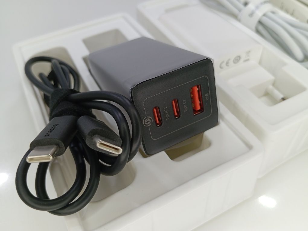 ‼️Зарядний‼️  Baseus GaN Pro 65w  блок питания/живлення Type-C USB‼️