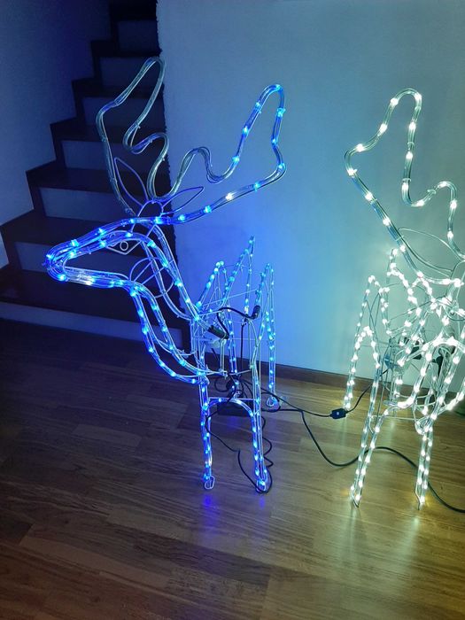 Renifer Duży XXL Flash Ruchoma Głowa