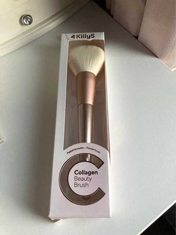 makijaż pędzelek killys pędzel do pudru collagen beauty brush