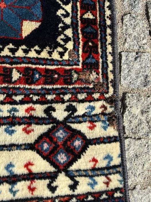 Vintage wełniany r.tkany dywan perski Shiraz 310x160 galeria 13 tys