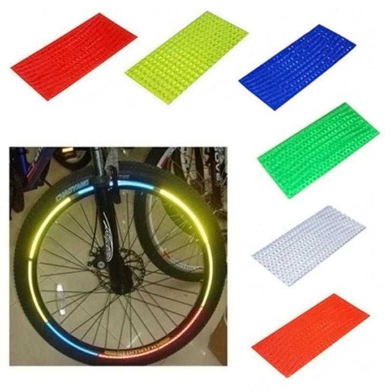 Флуоресцентна наклейка рефлектор на велосипед