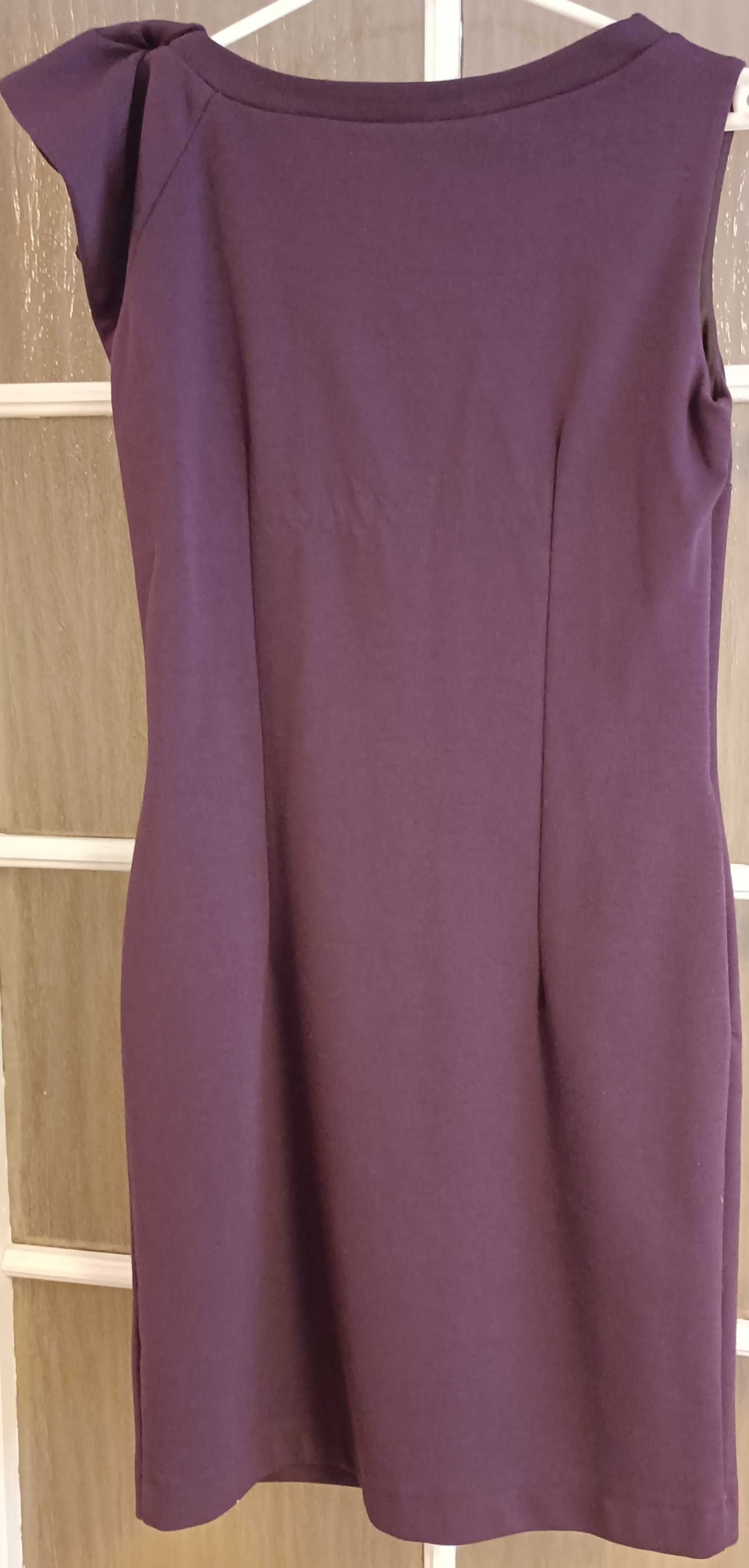fioletowa sukienka