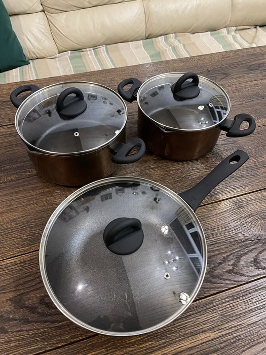 Набір посуду Marco Cervetti 2 каструлі + wok