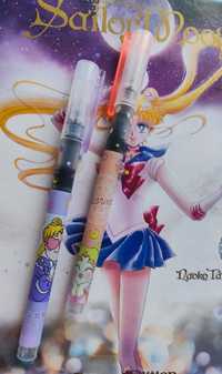 Sailor Moon-długopisy żelowe czarne. Nowe 2 sztuki