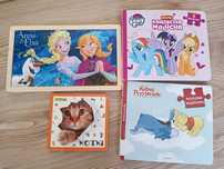Puzzle książki, puzzle ELSA, książeczka i gratis w siatce puzzle