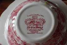 Porcelana angielska miska z przykrywks