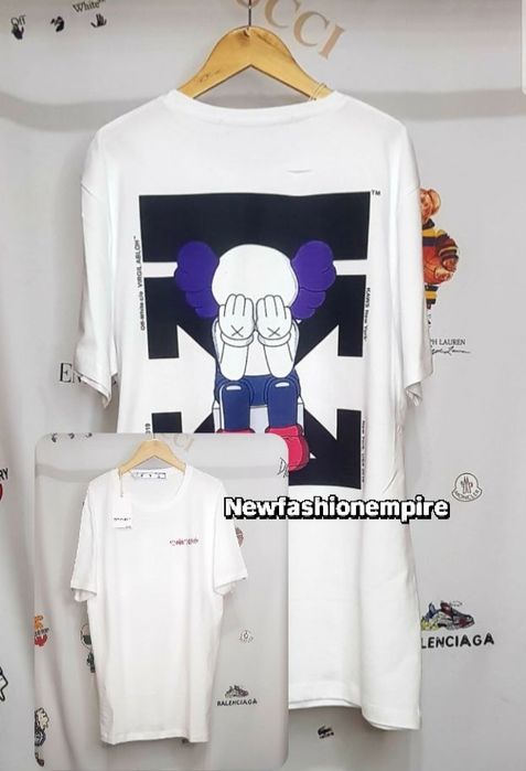 T-shirt off white Kaws  -  excelente qualidade