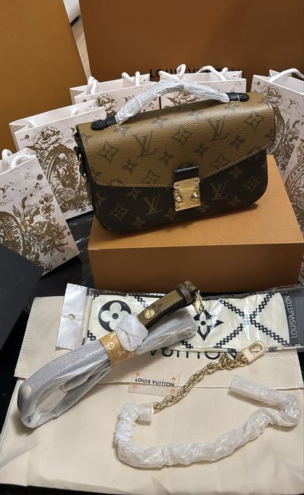 Nowa skórzana torebka Louis Vuitton LV worek torba