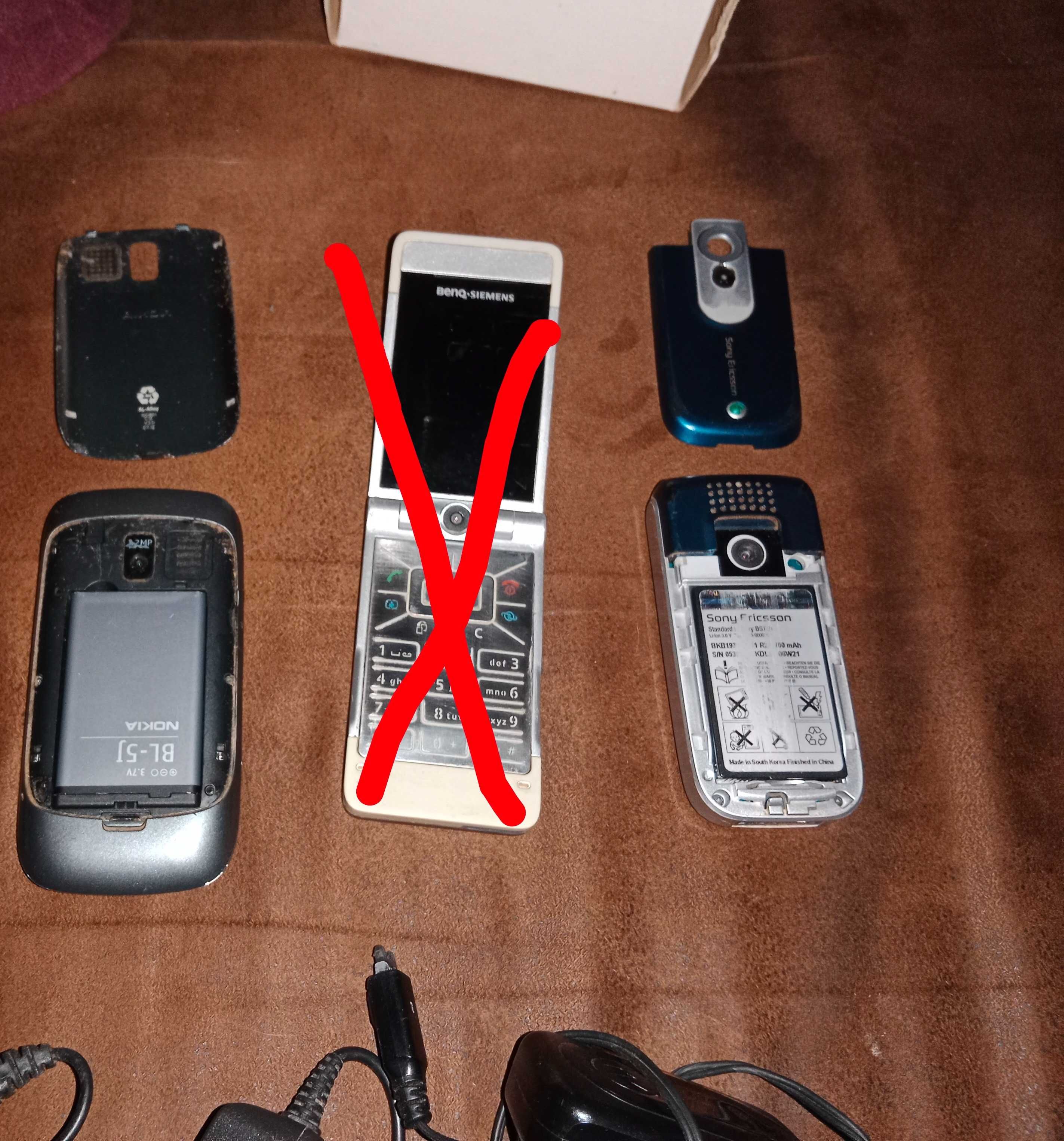 stare komórki Nokia, Sony Ericsson