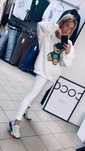 Bluza legginsy ecru StyloVnia