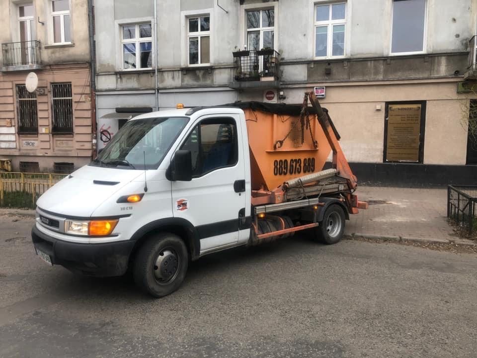 Kontenerowy wywóz gruzu, worki big-bag, wąskie wjazdy, 24h/7