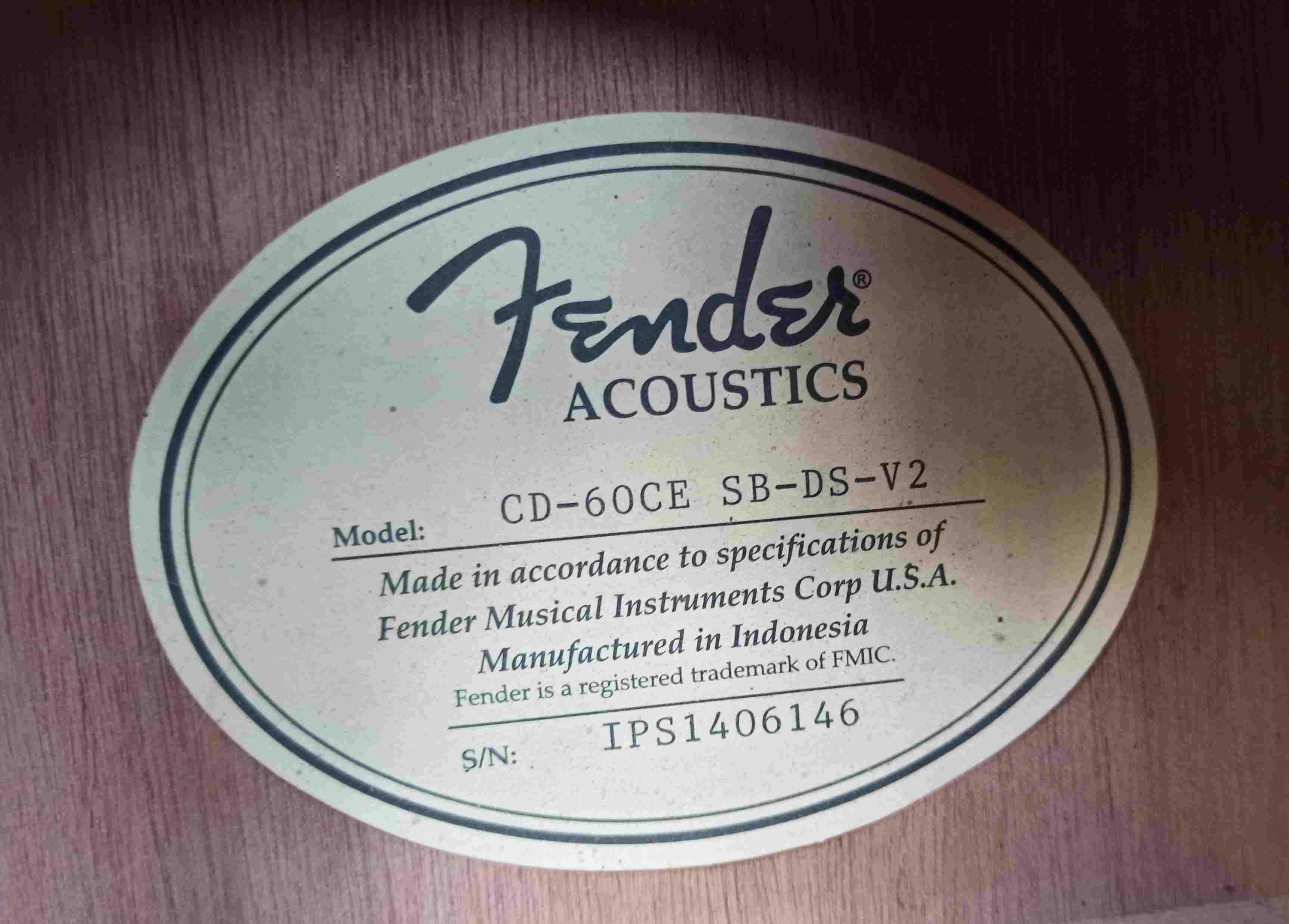 Gitara elektro akustyczna Fender CD60CE SB