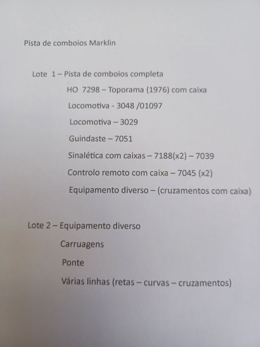 Pista de comboios Marklin