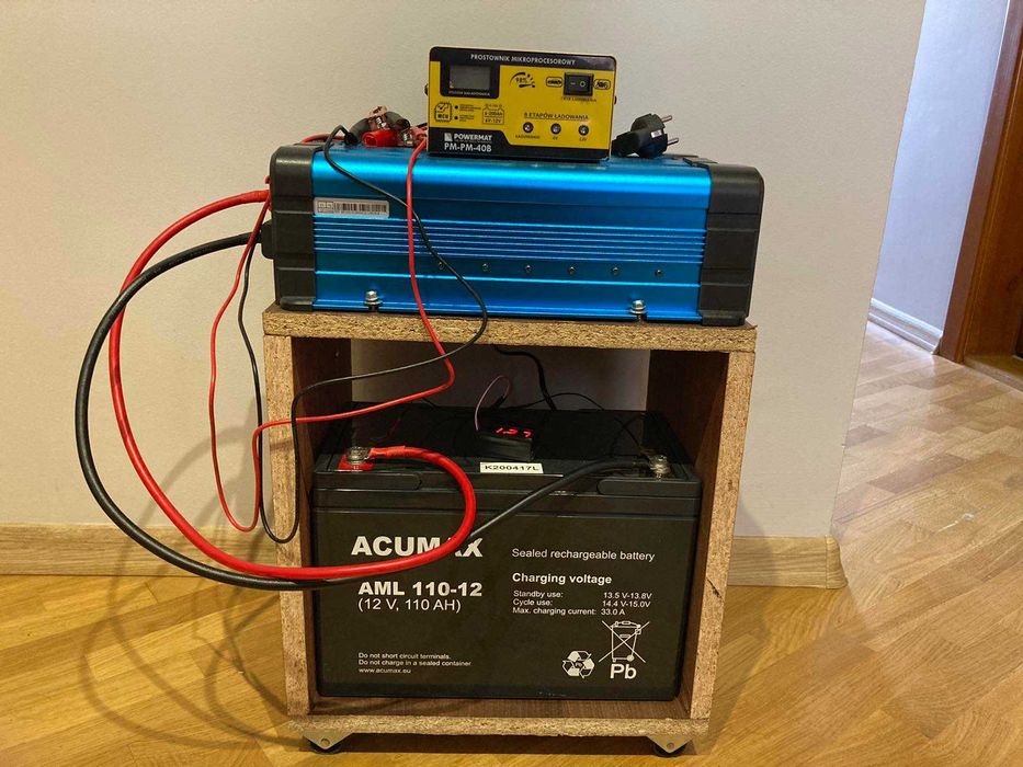 Інвертор 1500 W+ акумулятор AML 110 -12 Gel +зарядка 15A