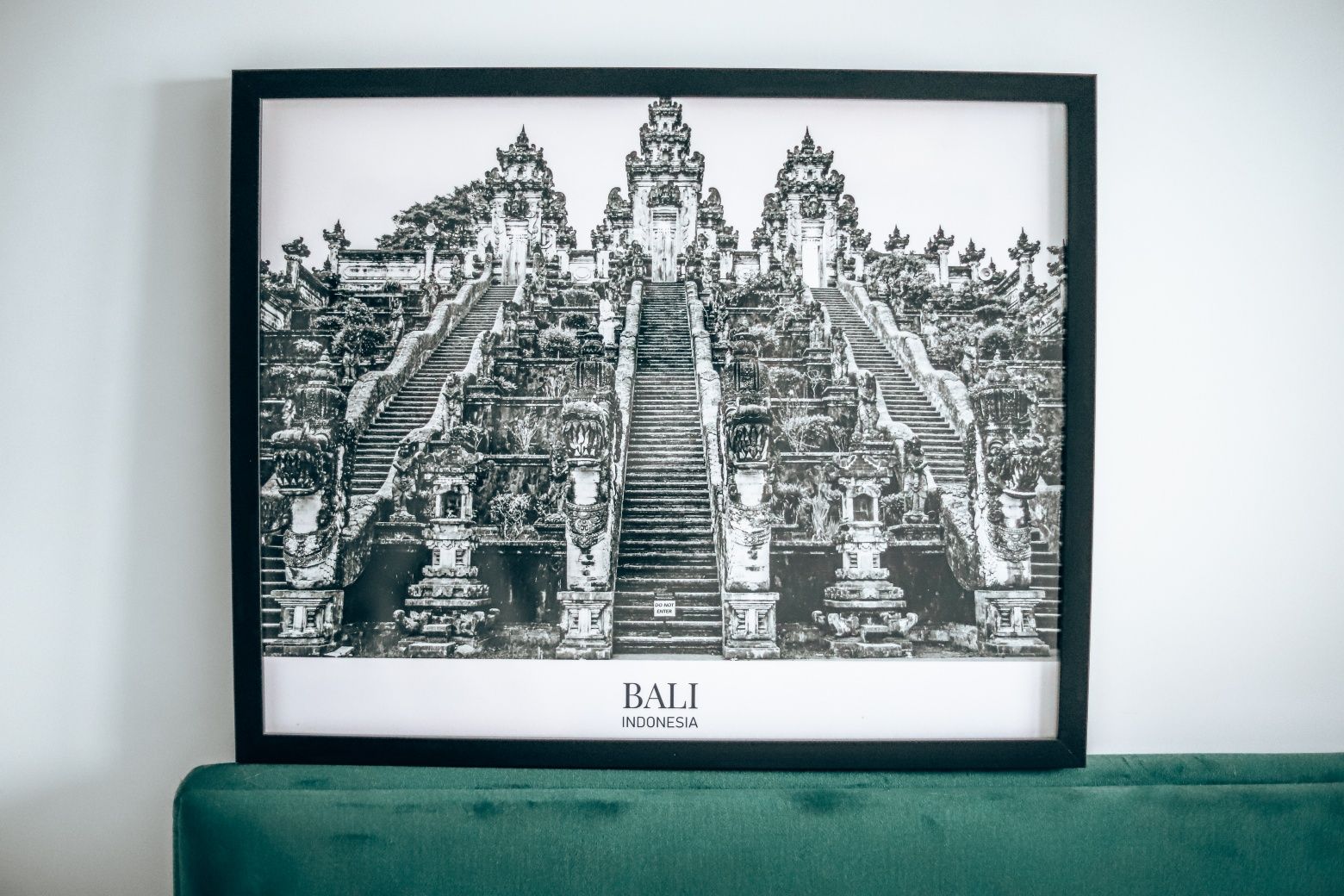 Plakat zdjęcie, grafika artystyczna czarno-biały Dubrownik Grecja Bali