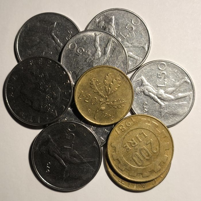 Lote de Moedas Italianas [10 moedas]