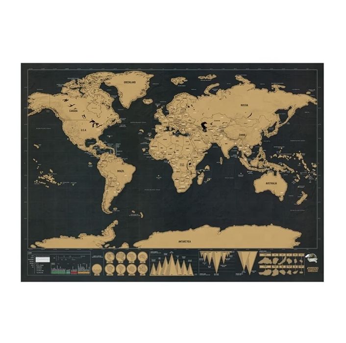 Mapa de raspar do mundo (novos)