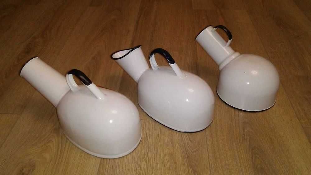 Metalowa męska kaczka na mocz dla osoby chorej starsze leżącej mężczyz