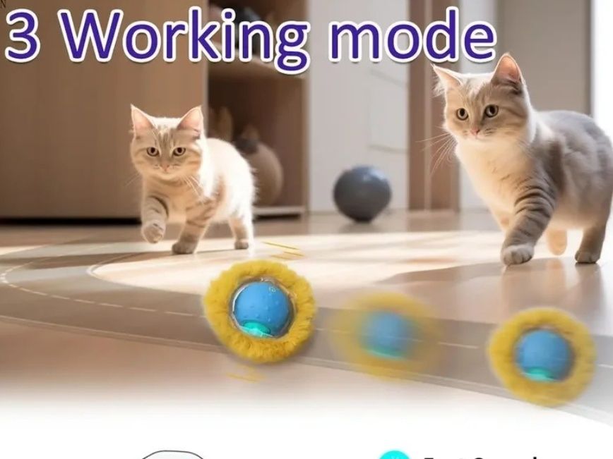 Інтерактивна автоматична розумна іграшка для котів кулька що їздить