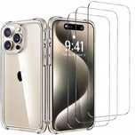 Etui Obudowa Case Do Iphone 16 Pro Max + 3X Szkło Hartowane 9H Anti