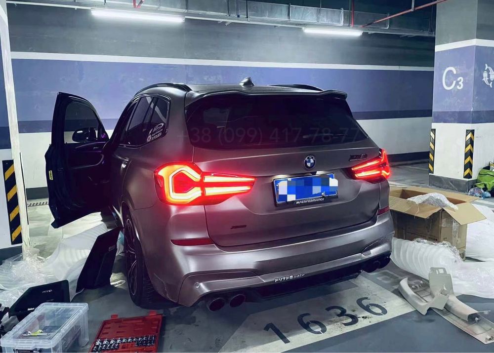 Фонари рестайлинг 2022+ BMW X3 G01 F97 Фары Стопы Ліхтарі