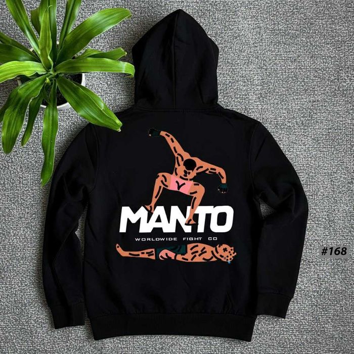 Новое MANTO Черное Худи • Кофта Зипка МАНТО Never Dies Чорне