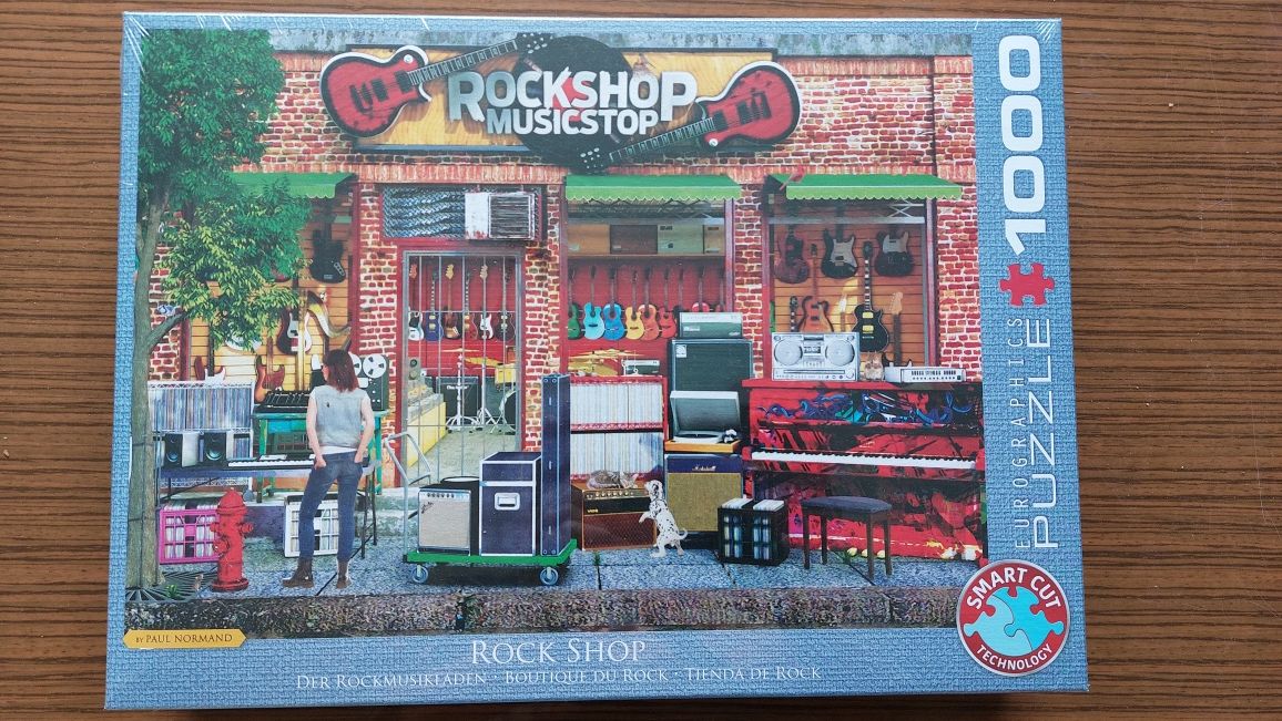 Puzzle 1000 Eurographics smart cut rock shop nowe folia