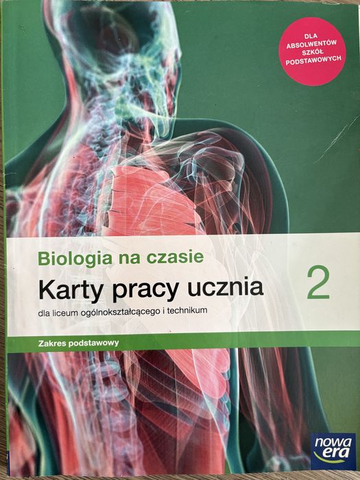 Biologia na czasie 2, Karty pracy ucznia, zakres podstawowy.