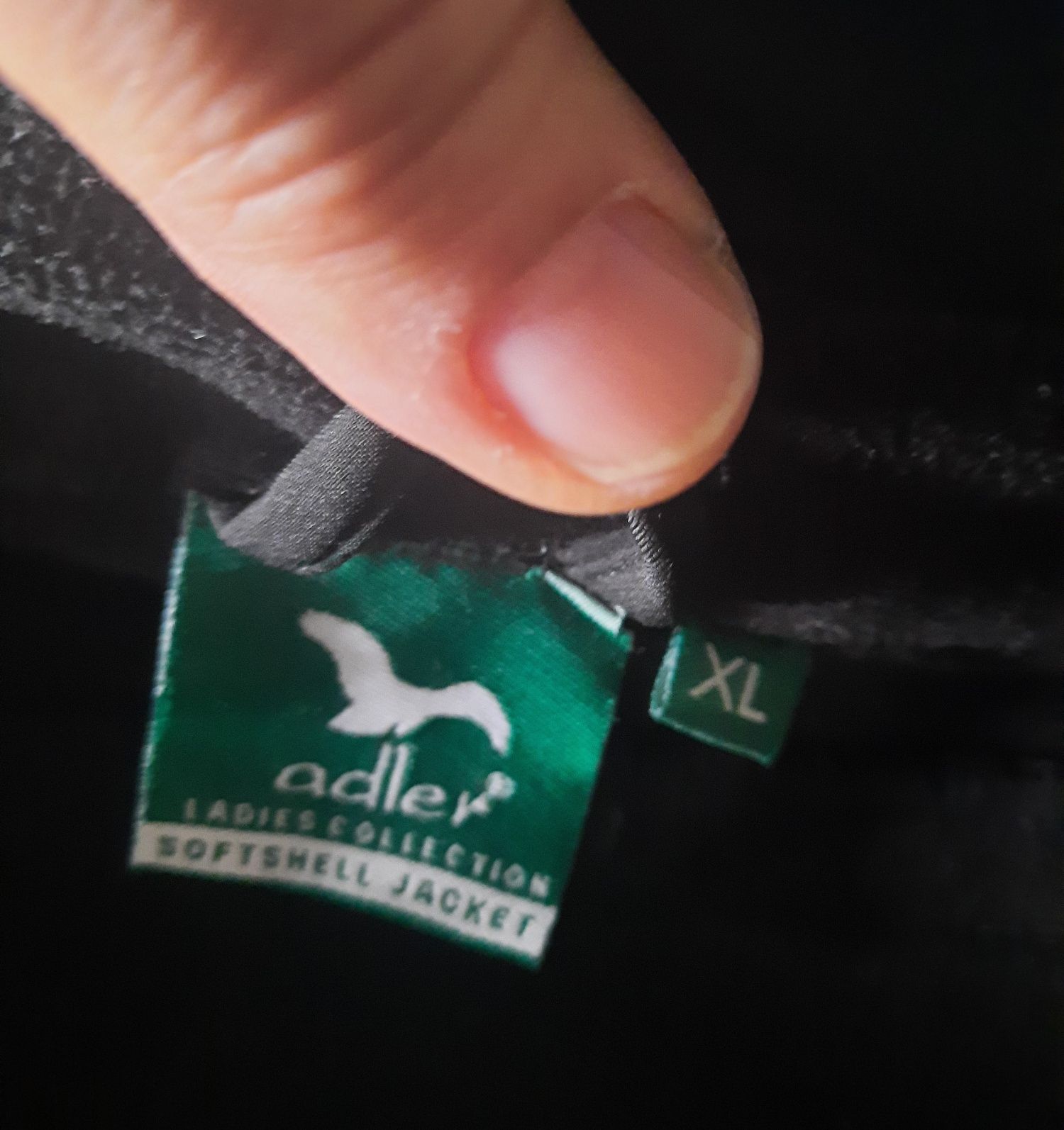 Czarna, damska kurtka typu softshell XL Adler