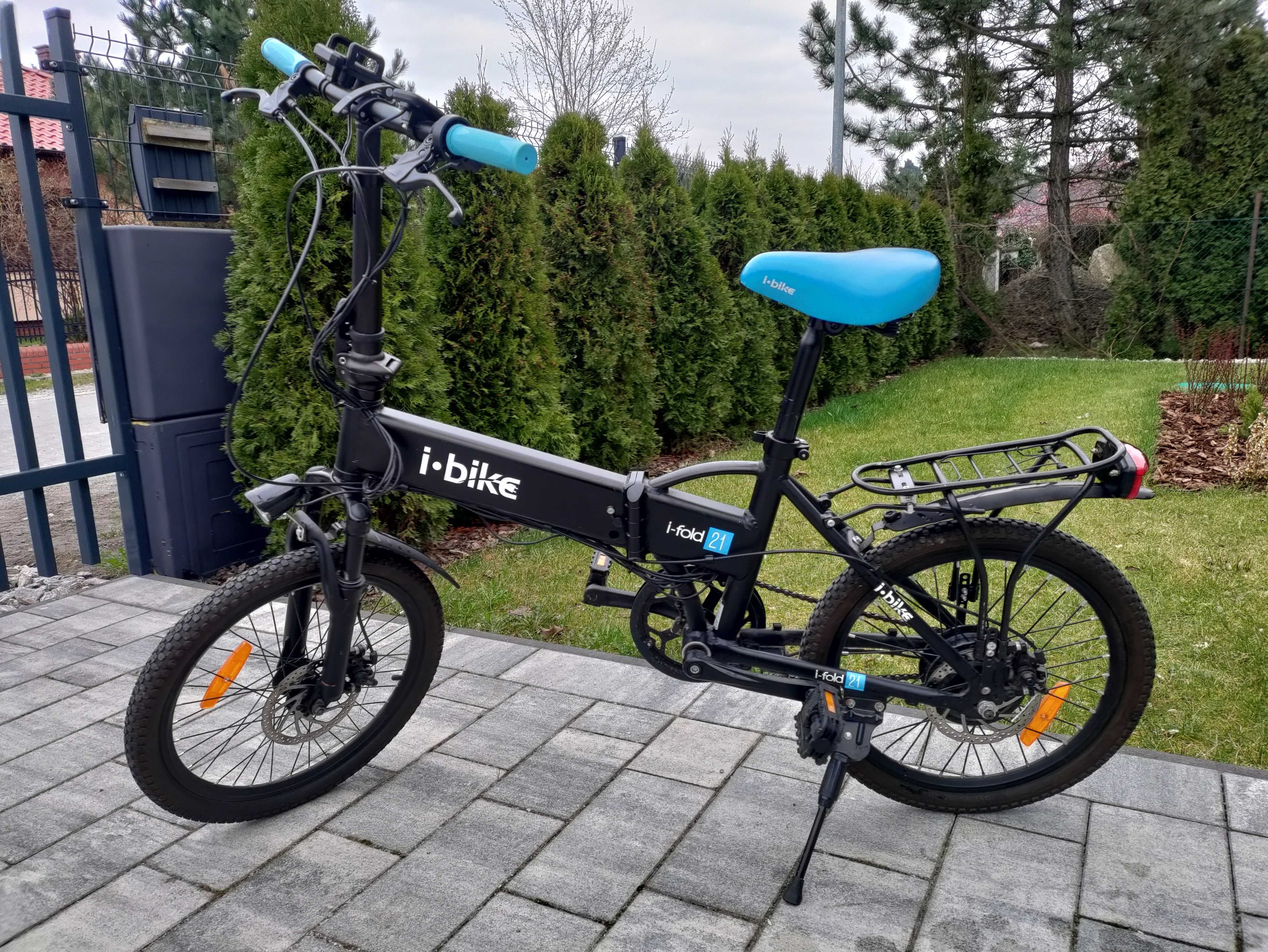 Rower elektryczny I-bike I-Fold 20, koło 20 " czarny 250 W