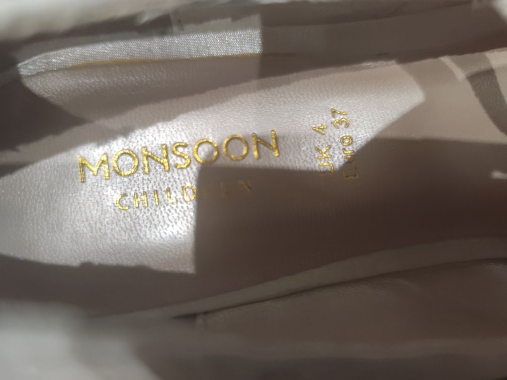Nowe baleriny Moonsoon r.37, wkładka 23 cm do Komunii okazje